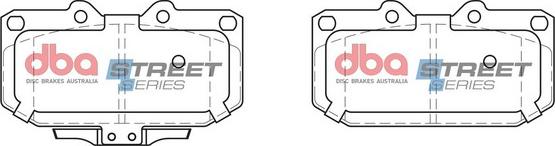 DBA Australia DB1170SS - Bremžu uzliku kompl., Disku bremzes www.autospares.lv