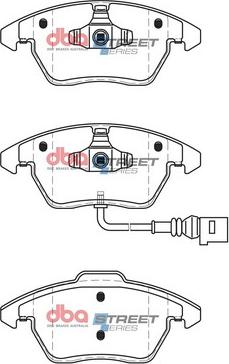 DBA Australia DB1849SS - Bremžu uzliku kompl., Disku bremzes www.autospares.lv