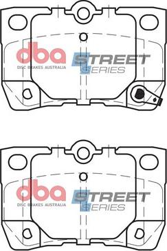 DBA Australia DB1854SS - Bremžu uzliku kompl., Disku bremzes www.autospares.lv