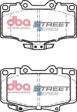 DBA Australia DB1346SS - Bremžu uzliku kompl., Disku bremzes www.autospares.lv