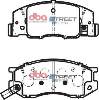 DBA Australia DB1372SS - Bremžu uzliku kompl., Disku bremzes www.autospares.lv