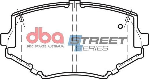 DBA Australia DB1282SS - Bremžu uzliku kompl., Disku bremzes www.autospares.lv