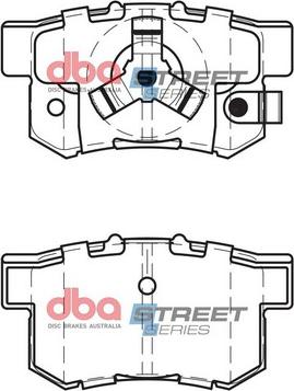 DBA Australia DB1728SS - Bremžu uzliku kompl., Disku bremzes www.autospares.lv