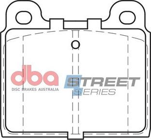 DBA Australia DB84SS - Bremžu uzliku kompl., Disku bremzes www.autospares.lv