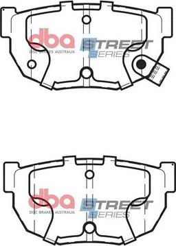 DBA Australia DB325SS - Bremžu uzliku kompl., Disku bremzes www.autospares.lv