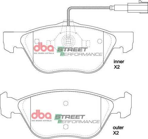 DBA Australia DB2037SP - Bremžu uzliku kompl., Disku bremzes www.autospares.lv