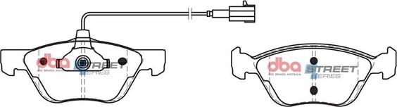 DBA Australia DB2037SS - Bremžu uzliku kompl., Disku bremzes www.autospares.lv