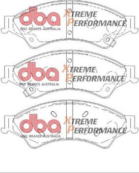 DBA Australia DB2074XP - Augstas veiktspējas bremžu uzliku komplekts autospares.lv