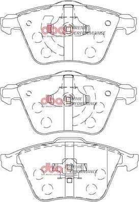 DBA Australia DB2176XP - Augstas veiktspējas bremžu uzliku komplekts www.autospares.lv