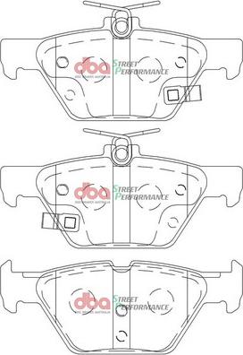 DBA Australia DB2398SP - Augstas veiktspējas bremžu uzliku komplekts www.autospares.lv