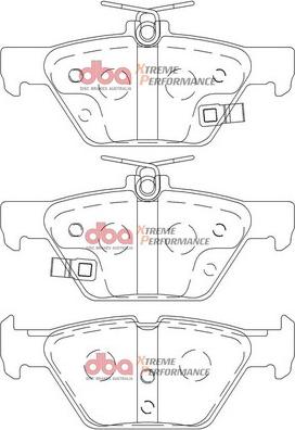 DBA Australia DB2398XP - Augstas veiktspējas bremžu uzliku komplekts www.autospares.lv