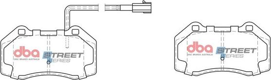 DBA Australia DB2386SS - Bremžu uzliku kompl., Disku bremzes www.autospares.lv