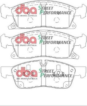 DBA Australia DB2216SP - Augstas veiktspējas bremžu uzliku komplekts www.autospares.lv
