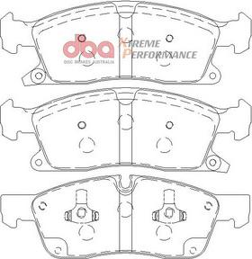 DBA Australia DB2216XP - Augstas veiktspējas bremžu uzliku komplekts www.autospares.lv