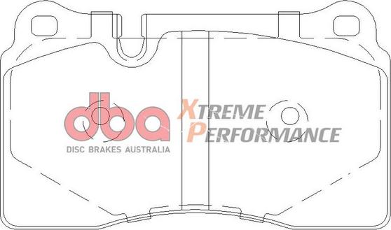 DBA Australia DB2228XP - Augstas veiktspējas bremžu uzliku komplekts www.autospares.lv