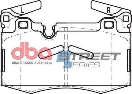 DBA Australia DB2222SS - Bremžu uzliku kompl., Disku bremzes www.autospares.lv