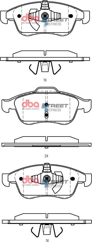 DBA Australia DB7988SS - Bremžu uzliku kompl., Disku bremzes www.autospares.lv