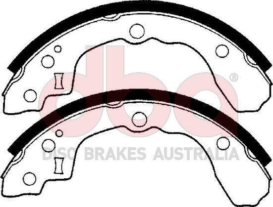 DBA Australia DBAS1781 - Bremžu loku komplekts www.autospares.lv