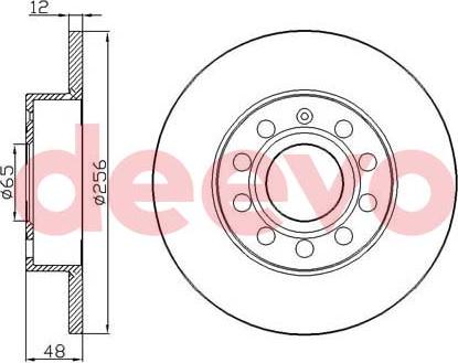 DEEVO BD16520 - Bremžu diski autospares.lv