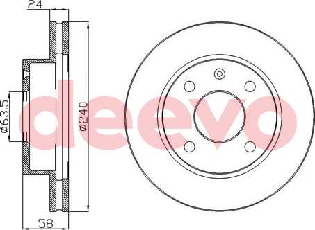 DEEVO BD10120 - Bremžu diski www.autospares.lv