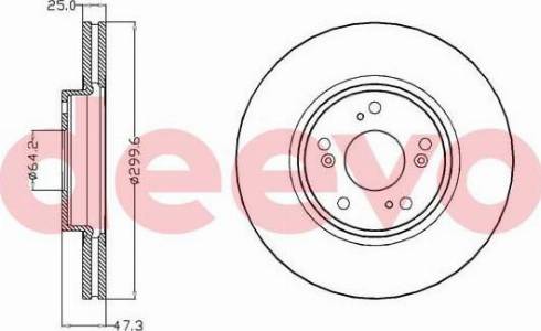 DEEVO BD11920 - Bremžu diski www.autospares.lv