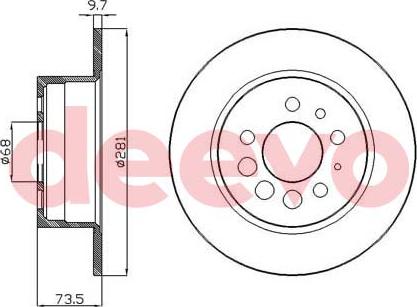 DEEVO BD11060 - Bremžu diski www.autospares.lv