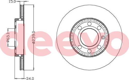 DEEVO BD13780 - Bremžu diski autospares.lv