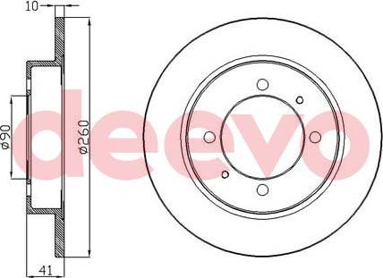 DEEVO BD33040 - Bremžu diski www.autospares.lv