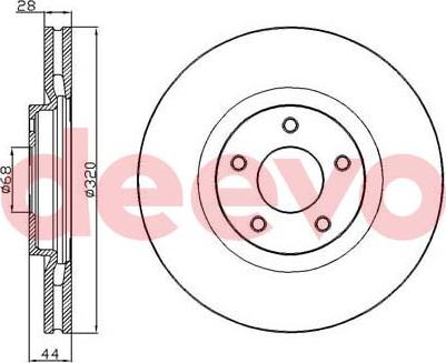 Ferodo DDF1724-1 - Bremžu diski www.autospares.lv