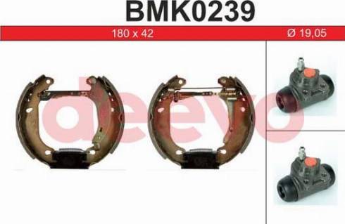 DEEVO BMK0239 - Bremžu loku komplekts autospares.lv