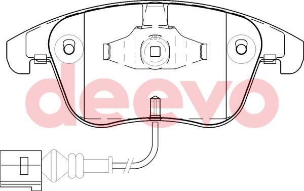 DEEVO BP59320 - Bremžu uzliku kompl., Disku bremzes autospares.lv