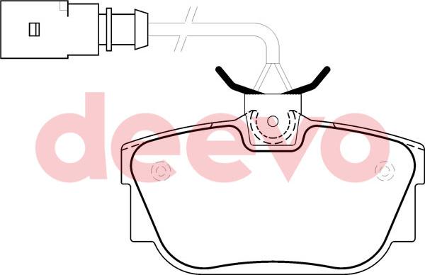 DEEVO BP59780 - Bremžu uzliku kompl., Disku bremzes autospares.lv