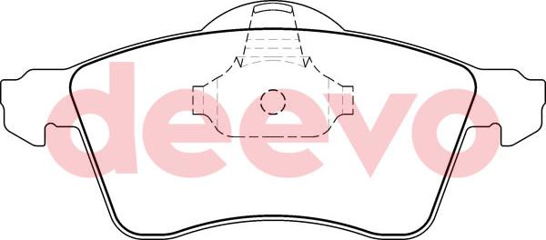 DEEVO BP56500 - Bremžu uzliku kompl., Disku bremzes autospares.lv