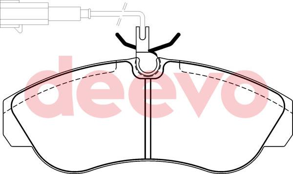 DEEVO BP56360 - Bremžu uzliku kompl., Disku bremzes www.autospares.lv