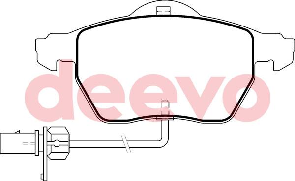 DEEVO BP50640 - Bremžu uzliku kompl., Disku bremzes autospares.lv