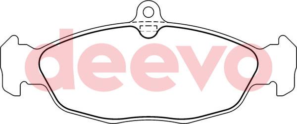 DEEVO BP50780 - Brake Pad Set, disc brake www.autospares.lv