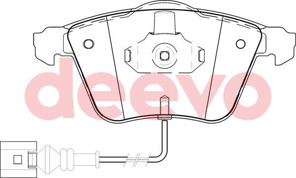 DEEVO BP58460 - Bremžu uzliku kompl., Disku bremzes autospares.lv