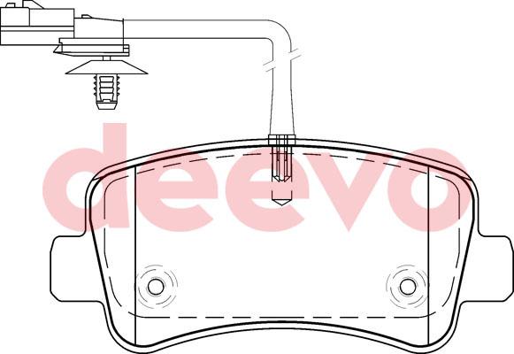 DEEVO BP58680 - Bremžu uzliku kompl., Disku bremzes autospares.lv