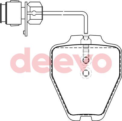 DEEVO BP58020 - Bremžu uzliku kompl., Disku bremzes autospares.lv