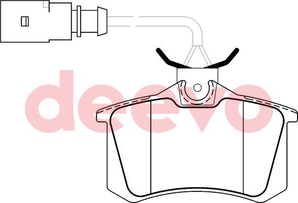 DEEVO BP52560 - Bremžu uzliku kompl., Disku bremzes autospares.lv