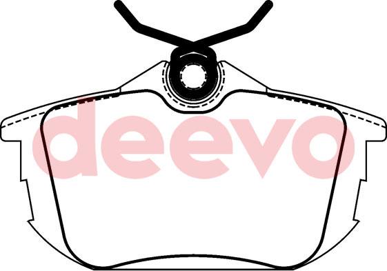 DEEVO BP52680 - Brake Pad Set, disc brake www.autospares.lv