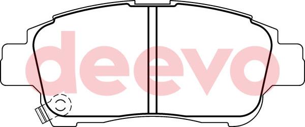 DEEVO BP52080 - Brake Pad Set, disc brake www.autospares.lv