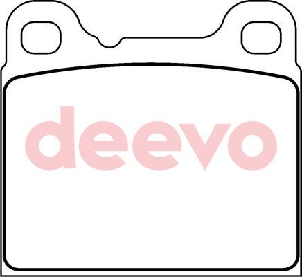 DEEVO BP57500 - Brake Pad Set, disc brake www.autospares.lv