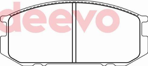 DEEVO BP69640 - Brake Pad Set, disc brake www.autospares.lv