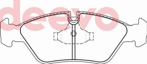 DEEVO BP69060 - Bremžu uzliku kompl., Disku bremzes autospares.lv