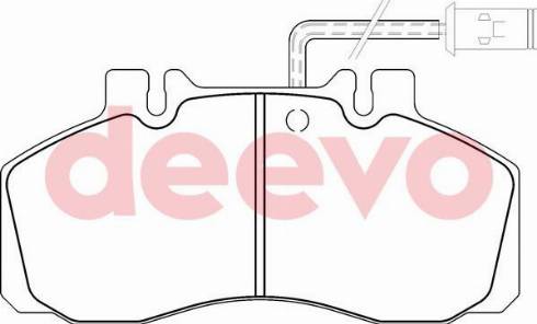 DEEVO BP64480 - Bremžu uzliku kompl., Disku bremzes autospares.lv