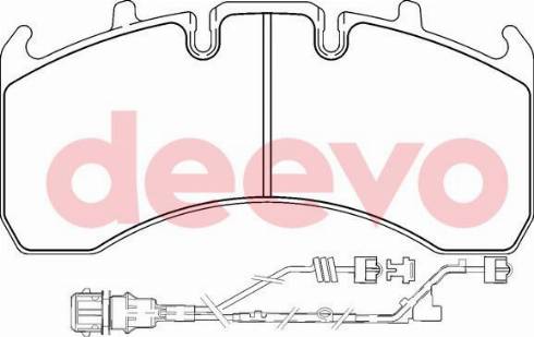 DEEVO BP65560 - Bremžu uzliku kompl., Disku bremzes www.autospares.lv