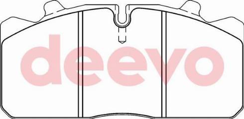 DEEVO BP65180 - Brake Pad Set, disc brake www.autospares.lv