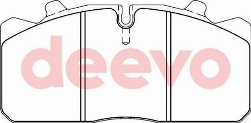 DEEVO BP65200 - Brake Pad Set, disc brake www.autospares.lv