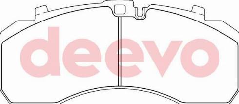 DEEVO BP65700 - Brake Pad Set, disc brake www.autospares.lv